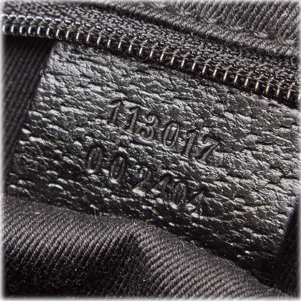 Gucci Vintage - Guccissima Jacquard Tote Bag - Black - Leather Handbag - Luxury High Quality - Avvenice