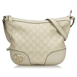 Gucci Vintage - Guccissima Lovely Crossbody Bag - White - Leather Handbag - Luxury High Quality - Avvenice