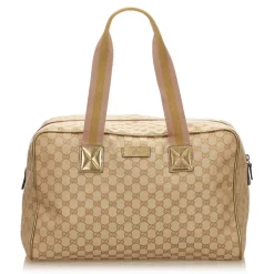 Gucci Vintage - Guccissima Jacquard Travel Bag - Brown - Leather Handbag - Luxury High Quality - Avvenice