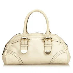 Gucci Vintage - Guccissima Leather Shoulder Bag - White - Leather Handbag - Luxury High Quality - Avvenice