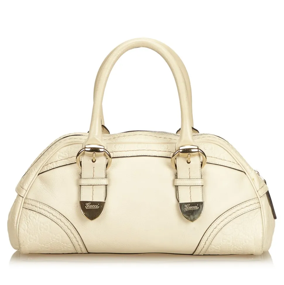 Gucci Vintage - Guccissima Leather Shoulder Bag - White - Leather Handbag - Luxury High Quality - Avvenice