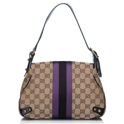 Gucci Vintage - Guccissima Horsebit Shoulder Bag - Brown - Leather Handbag - Luxury High Quality - Avvenice