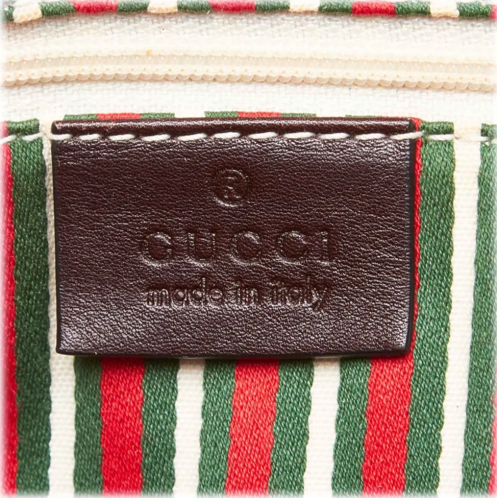 Gucci Vintage - Guccissima Canvas Britt Tote Bag - Brown - Leather Handbag - Luxury High Quality - Avvenice