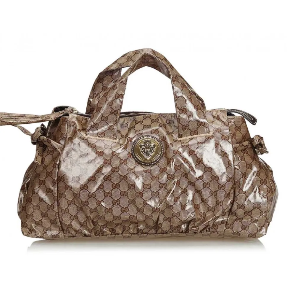 Gucci Vintage - Guccissima Coated Canvas Hysteria Boston Bag - Brown - Leather Handbag - Luxury High Quality - Avvenice