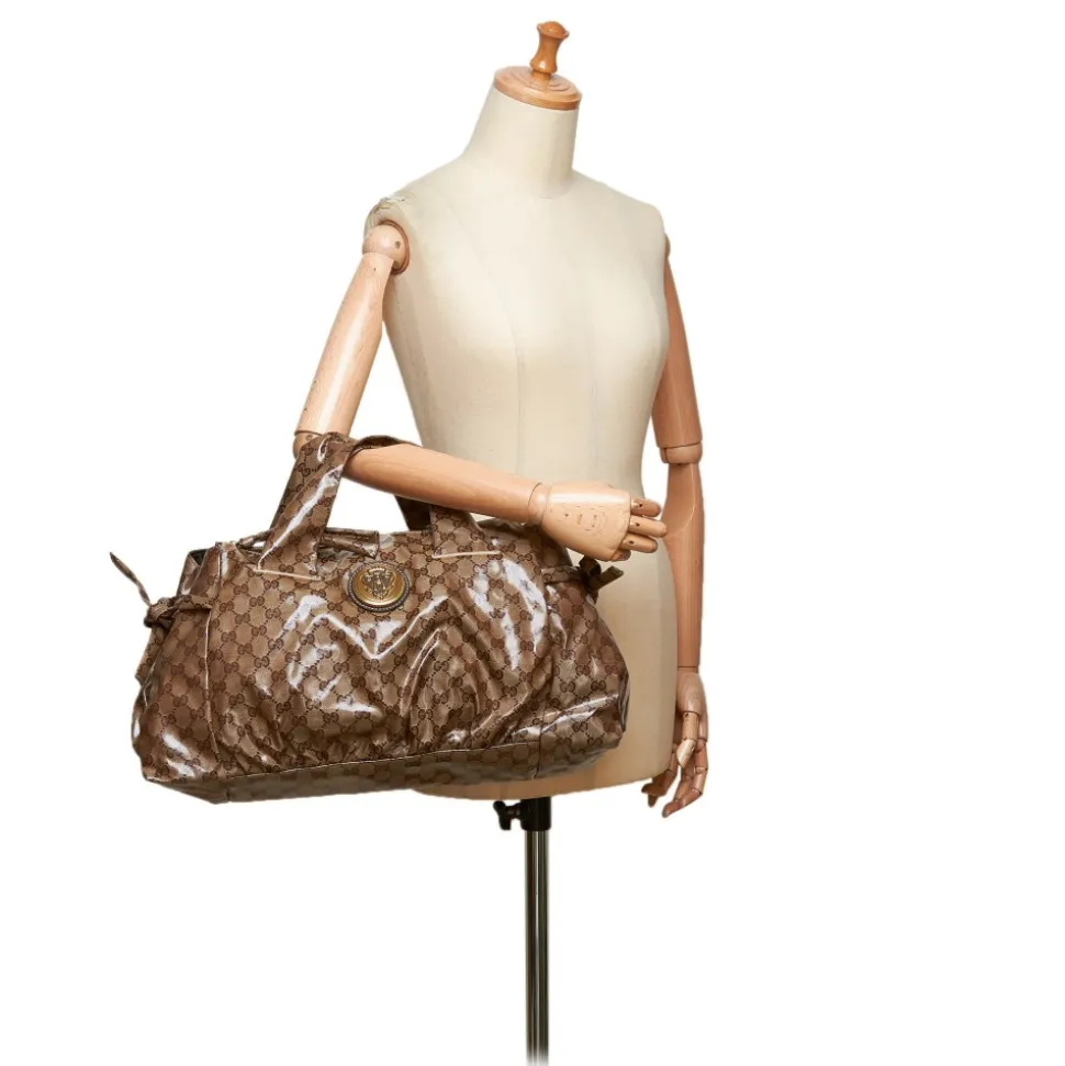 Gucci Vintage - Guccissima Coated Canvas Hysteria Boston Bag - Brown - Leather Handbag - Luxury High Quality - Avvenice