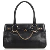 Gucci Vintage - Horsebit Leather Handbag Bag - Black - Leather Handbag - Luxury High Quality - Avvenice