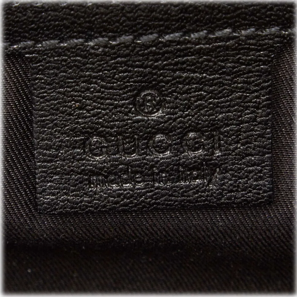 Gucci Vintage - Horsebit Leather Handbag Bag - Black - Leather Handbag - Luxury High Quality - Avvenice