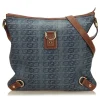 Gucci Vintage - Jacquard Abbey Crossbody Bag - Blue - Leather Handbag - Luxury High Quality - Avvenice