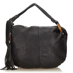 Gucci Vintage - Jungle Shoulder Bag - Black - Leather Handbag - Luxury High Quality - Avvenice