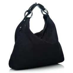 Gucci Vintage - Large GG Horsebit Hobo Bag - Black - Leather Handbag - Luxury High Quality - Avvenice