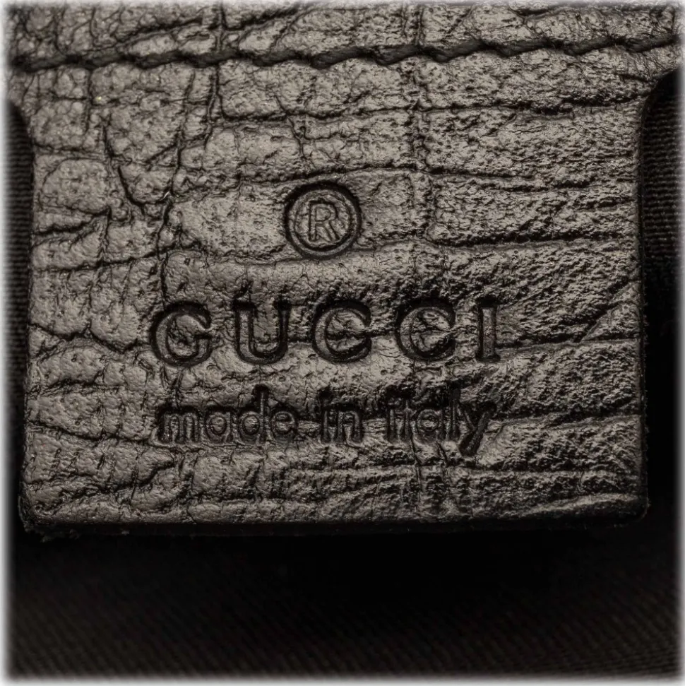 Gucci Vintage - Large GG Horsebit Hobo Bag - Black - Leather Handbag - Luxury High Quality - Avvenice