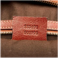 Gucci Vintage - Large Guccissima Pelham Studded Messenger Bag - Brown - Leather Handbag - Luxury High Quality - Avvenice