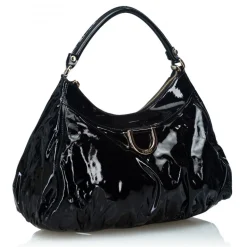Gucci Vintage - Leather Abbey D-Ring Hobo Bag - Black - Leather Handbag - Luxury High Quality - Avvenice