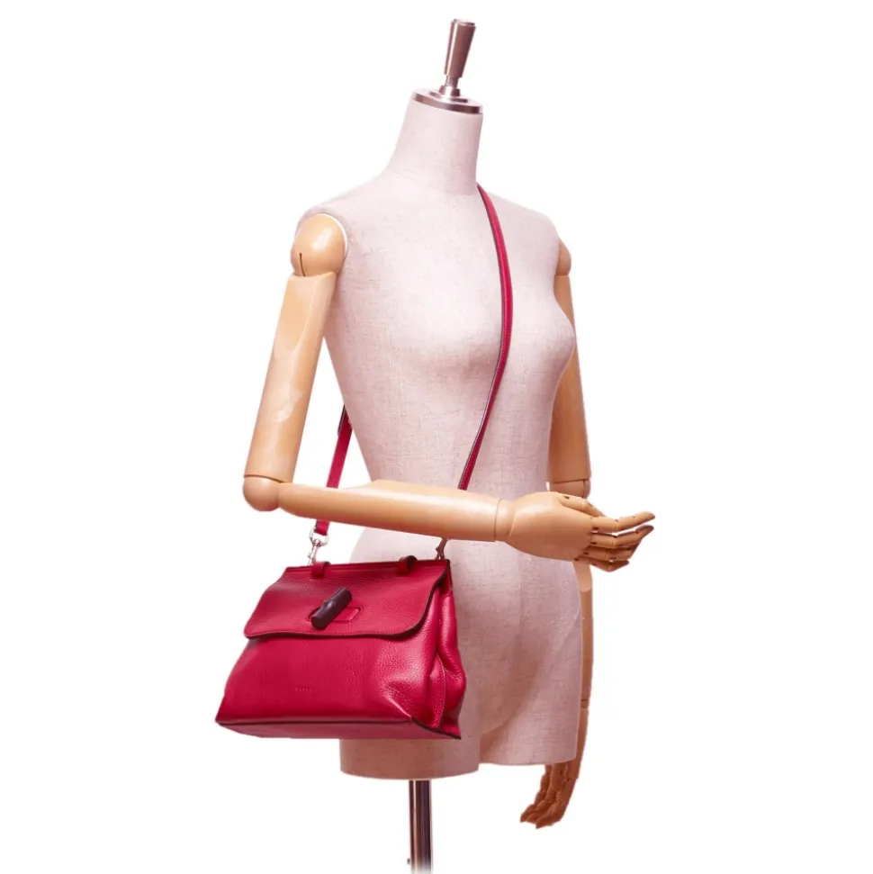 Gucci Vintage - Leather Bamboo Daily Bag - Red - Leather Handbag - Luxury High Quality - Avvenice