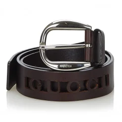 Gucci Vintage - Leather Belt - Black - Leather Belt - Luxury High Quality - Avvenice