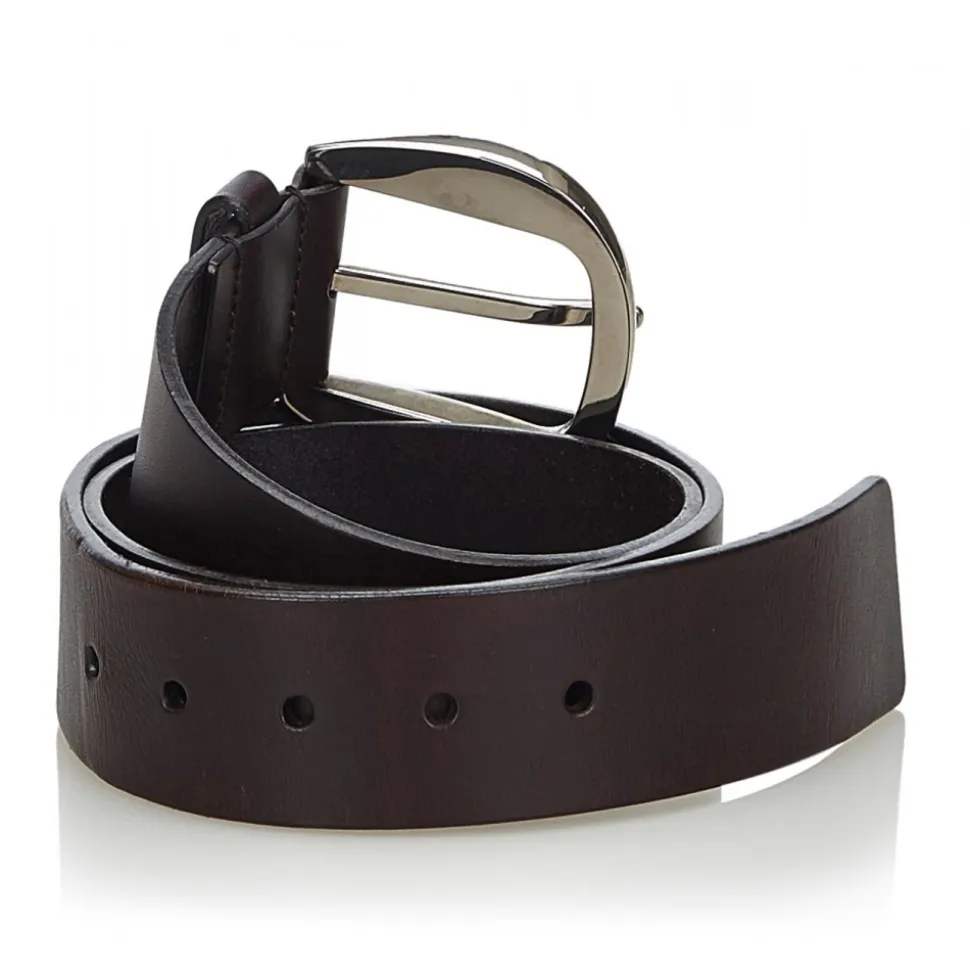 Gucci Vintage - Leather Belt - Black - Leather Belt - Luxury High Quality - Avvenice