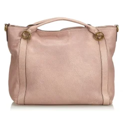 Gucci Vintage - Leather Bree Satchel Bag - Pink - Leather Handbag - Luxury High Quality - Avvenice