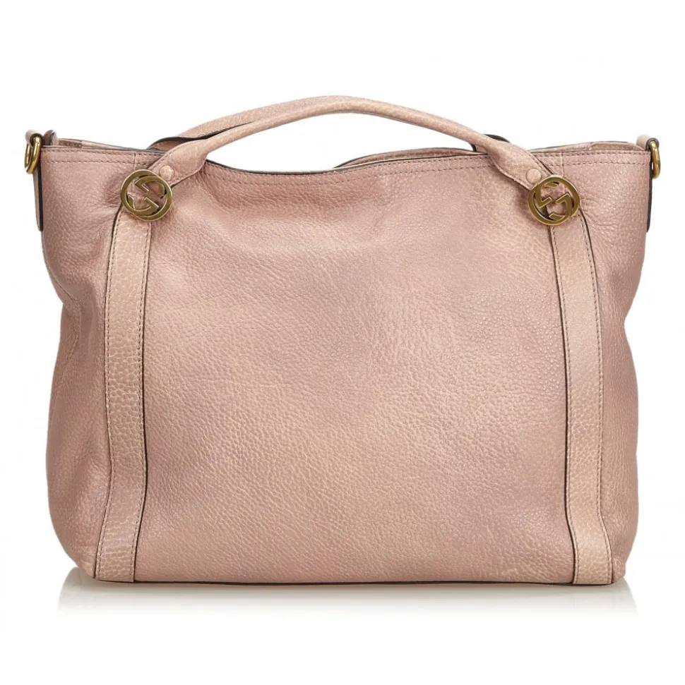 Gucci Vintage - Leather Bree Satchel Bag - Pink - Leather Handbag - Luxury High Quality - Avvenice