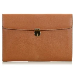 Gucci Vintage - Leather Clutch Bag - Brown - Leather Handbag - Luxury High Quality - Avvenice