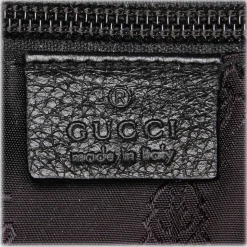 Gucci Vintage - Leather Crest Chain Messenger Bag - Black - Leather Handbag - Luxury High Quality - Avvenice
