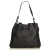 Gucci Vintage - Leather Drawstring Shoulder Bag - Black - Leather Handbag - Luxury High Quality - Avvenice