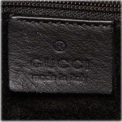 Gucci Vintage - Leather Drawstring Shoulder Bag - Black - Leather Handbag - Luxury High Quality - Avvenice