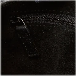 Gucci Vintage - Leather Drawstring Shoulder Bag - Black - Leather Handbag - Luxury High Quality - Avvenice