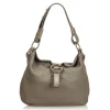 Gucci Vintage - Leather G Wave Shoulder Bag - Grey - Leather Handbag - Luxury High Quality - Avvenice