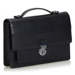 Gucci Vintage - Leather Handbag Bag - Black - Leather Handbag - Luxury High Quality - Avvenice