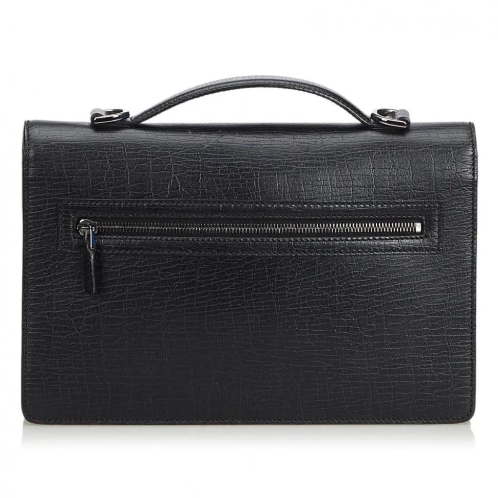 Gucci Vintage - Leather Handbag Bag - Black - Leather Handbag - Luxury High Quality - Avvenice