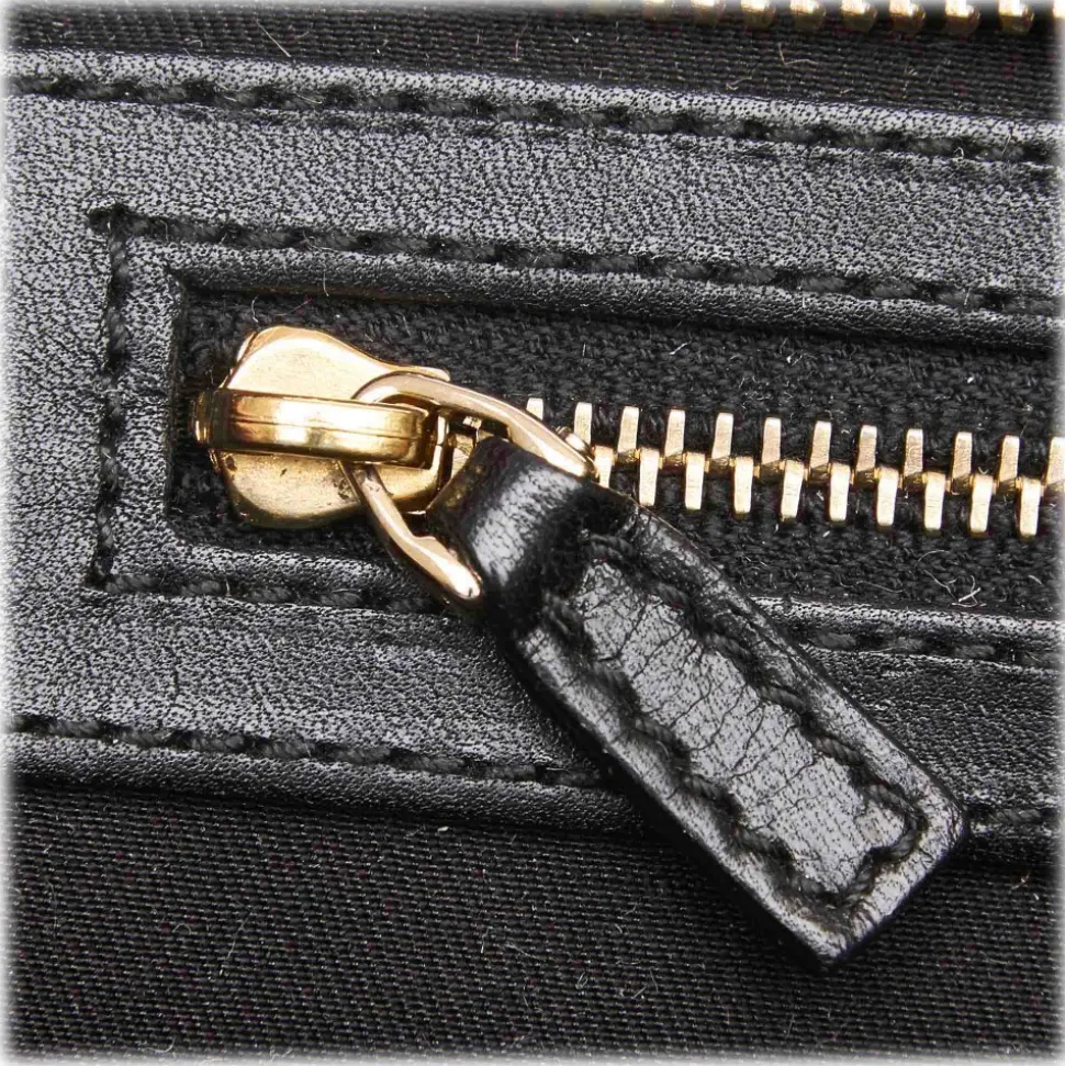 Gucci Vintage - Leather Horsebit Shoulder Bag - Black - Leather Handbag - Luxury High Quality - Avvenice