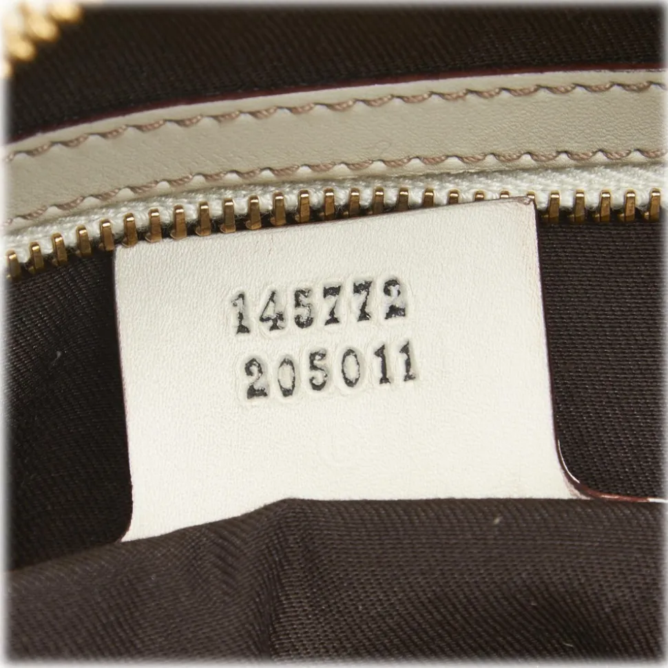 Gucci Vintage - Leather Horsebit Handbag Bag - White - Leather Handbag - Luxury High Quality - Avvenice