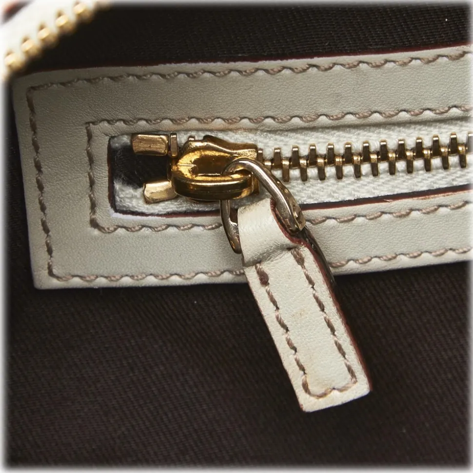 Gucci Vintage - Leather Horsebit Handbag Bag - White - Leather Handbag - Luxury High Quality - Avvenice