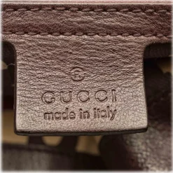 Gucci Vintage - Leather Indy Satchel Bag - Black - Leather Handbag - Luxury High Quality - Avvenice