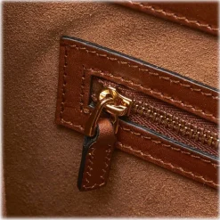 Gucci Vintage - Leather Linea a Satchel Bag - Black Brown - Leather Handbag - Luxury High Quality - Avvenice