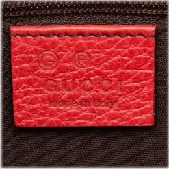 Gucci Vintage - Leather Marrakech Shoulder Bag - Red - Leather Handbag - Luxury High Quality - Avvenice