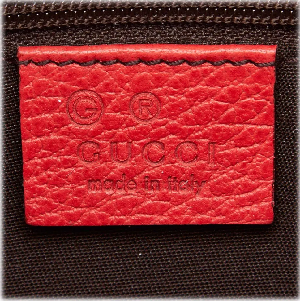 Gucci Vintage - Leather Marrakech Shoulder Bag - Red - Leather Handbag - Luxury High Quality - Avvenice