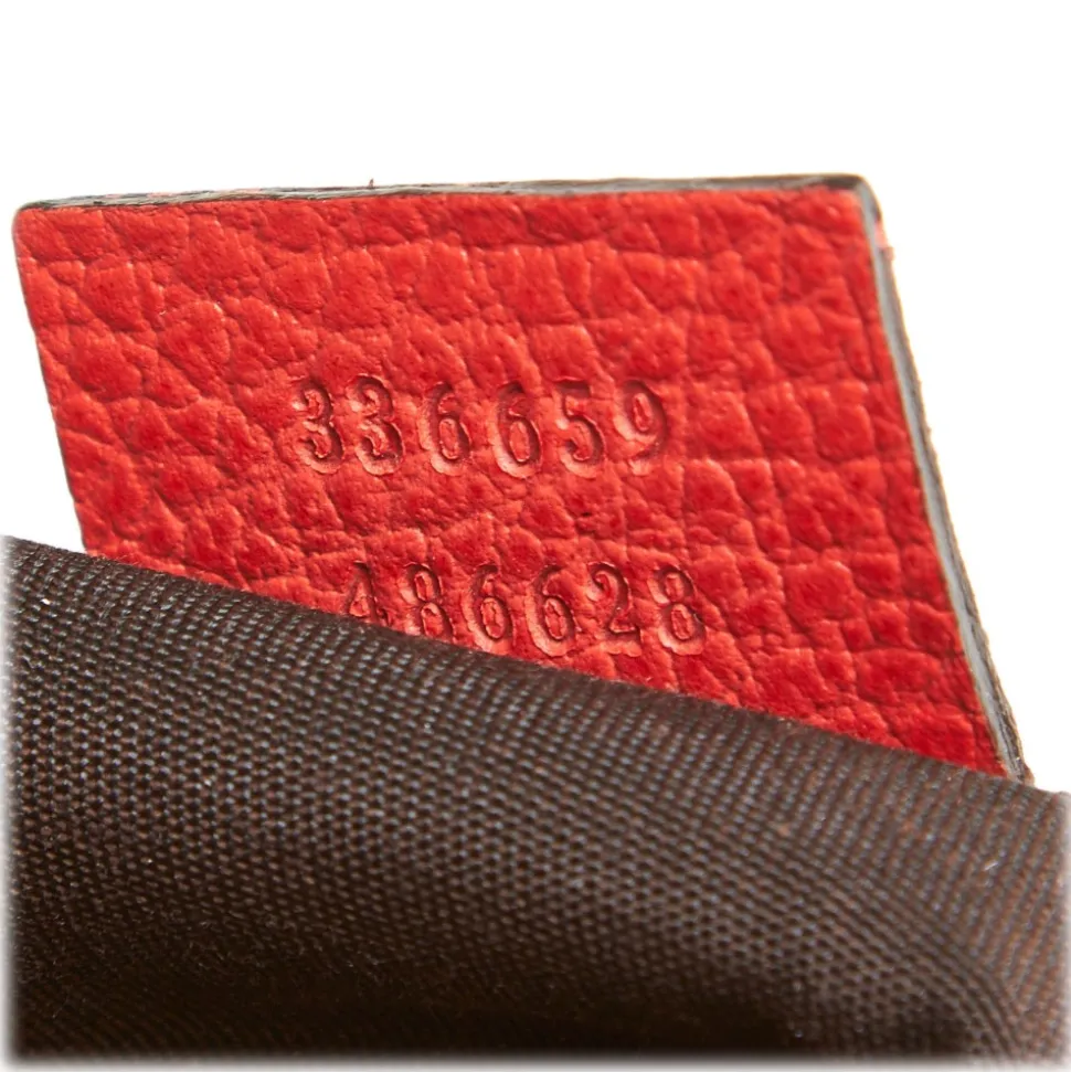 Gucci Vintage - Leather Marrakech Shoulder Bag - Red - Leather Handbag - Luxury High Quality - Avvenice