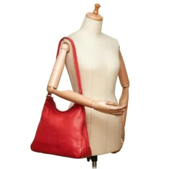 Gucci Vintage - Leather Marrakech Shoulder Bag - Red - Leather Handbag - Luxury High Quality - Avvenice