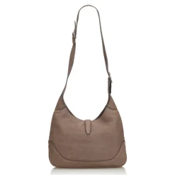 Gucci Vintage - Leather New Jackie Shoulder Bag - Grey - Leather Handbag - Luxury High Quality - Avvenice