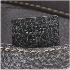 Gucci Vintage - Leather New Pelham Hobo Bag - Black - Leather Handbag - Luxury High Quality - Avvenice