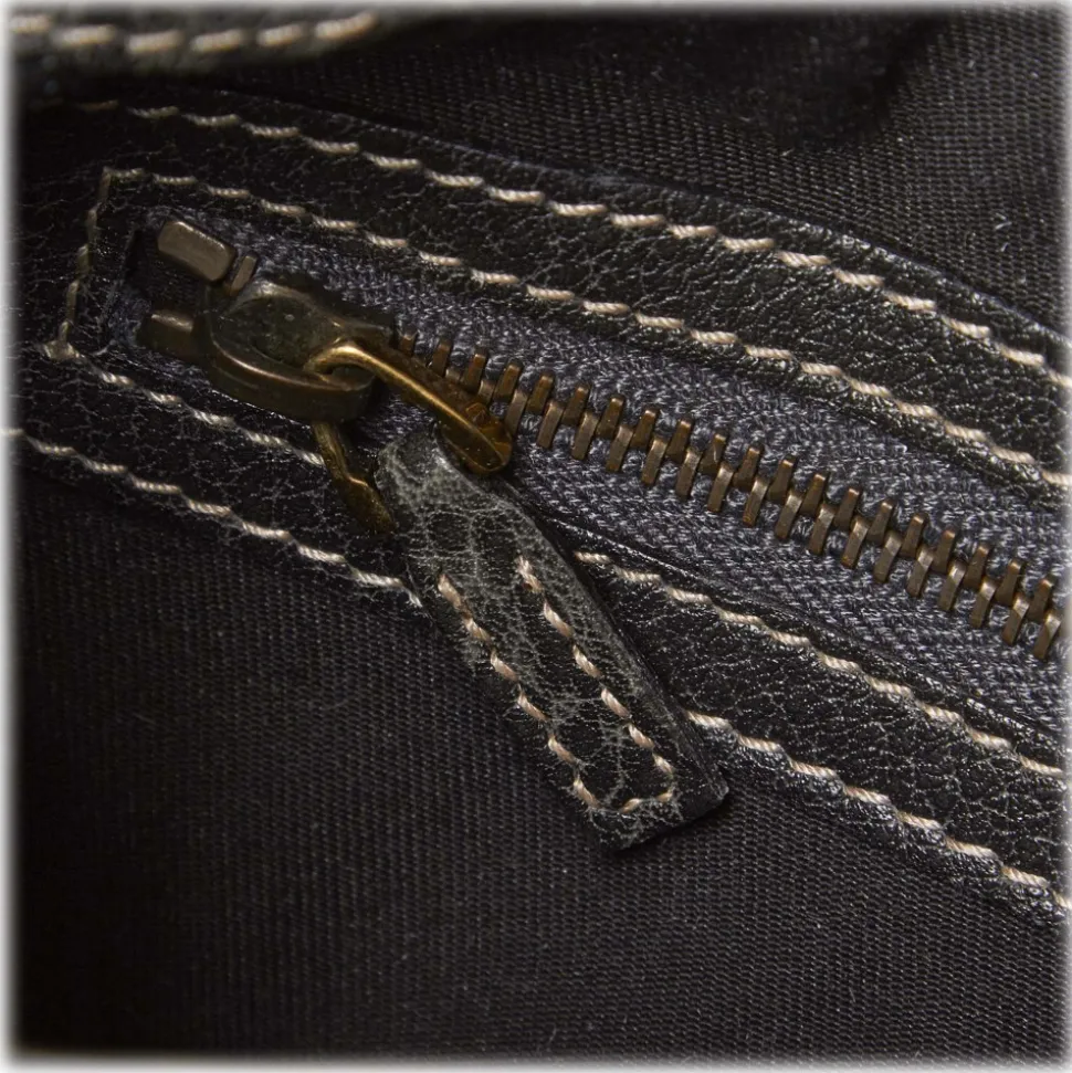 Gucci Vintage - Leather New Pelham Hobo Bag - Black - Leather Handbag - Luxury High Quality - Avvenice