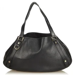 Gucci Vintage - Leather Pelham Tote Bag - Black - Leather Handbag - Luxury High Quality - Avvenice