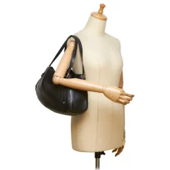 Gucci Vintage - Leather Pelham Tote Bag - Black - Leather Handbag - Luxury High Quality - Avvenice