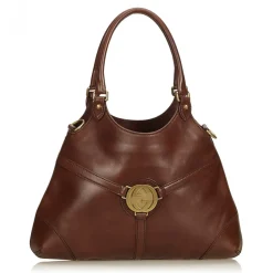 Gucci Vintage - Leather Reins Hobo Bag - Brown - Leather Handbag - Luxury High Quality - Avvenice