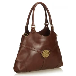 Gucci Vintage - Leather Reins Hobo Bag - Brown - Leather Handbag - Luxury High Quality - Avvenice
