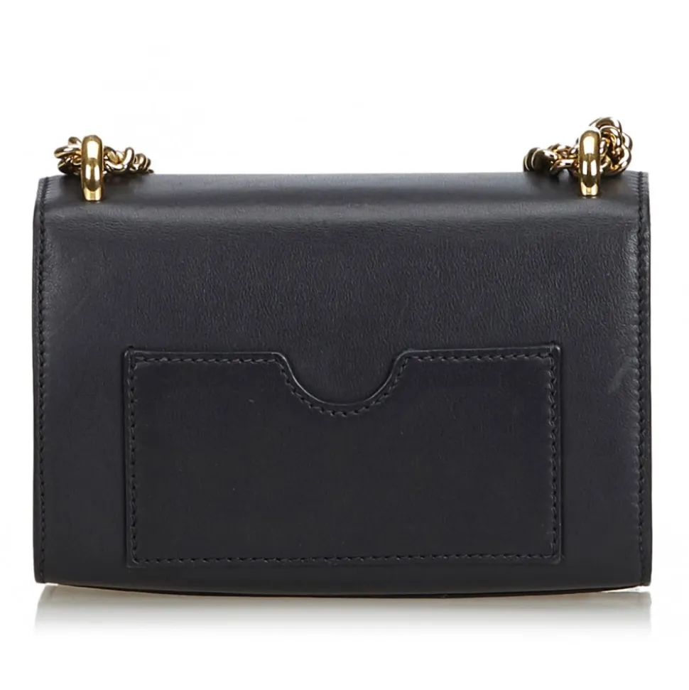 Gucci Vintage - Leather Small Padlock Shoulder Bag - Black - Leather Handbag - Luxury High Quality - Avvenice