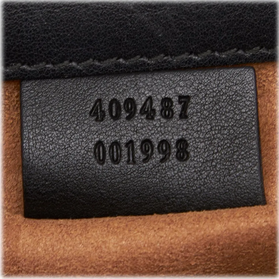 Gucci Vintage - Leather Small Padlock Shoulder Bag - Black - Leather Handbag - Luxury High Quality - Avvenice