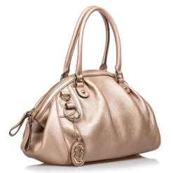 Gucci Vintage - Leather Sukey Handbag Bag - Brown - Leather Handbag - Luxury High Quality - Avvenice