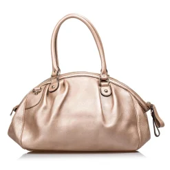 Gucci Vintage - Leather Sukey Handbag Bag - Brown - Leather Handbag - Luxury High Quality - Avvenice